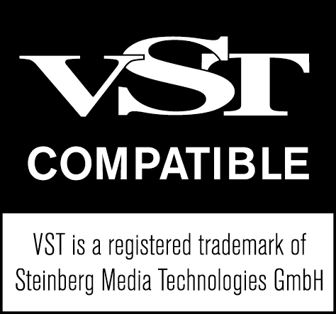 VST Compatible — VST is a registered trademark of Steinberg Media Technologies GmbH